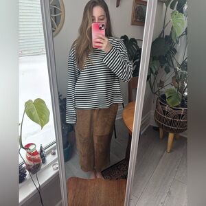 Genuine Leather A-Line Skirt 26” Waist